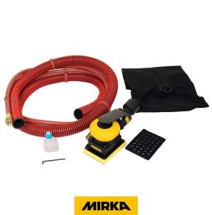 MIRKA OS 343DB 75x100mm Toz Torbalı Havalı Zımpara makinesi