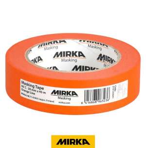 MIRKA Maskeleme Bantı 90°C Turuncu Seri 30mmx45m, 30/Paket