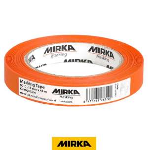 MIRKA Maskeleme Bantı 90°C Turuncu Seri 18mmx45m, 48/Paket