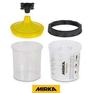 MIRKA Boya Kabı Sistemi 400ml, Filtre Kapağı 190µm, 50/Paket