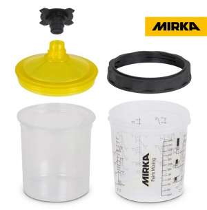 MIRKA Boya Hazırlama Kabı 180ml, Filtreli Kapak 190µm, 50/paket