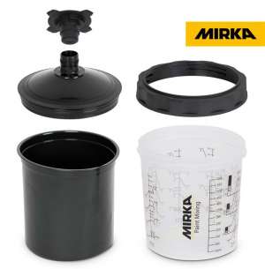 MIRKA Boya Hazırlama Kabı UV 650ml, Filtreli Kapak 125µm ,50/Paket