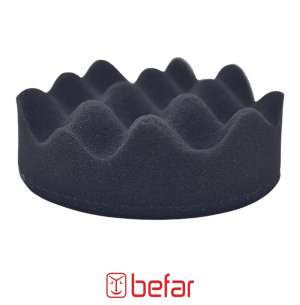 BEFAR Waffle Cırtlı Polisaj Süngeri - Çap 80mm