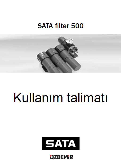SATA Filtre 544 kullanma kılavuzu