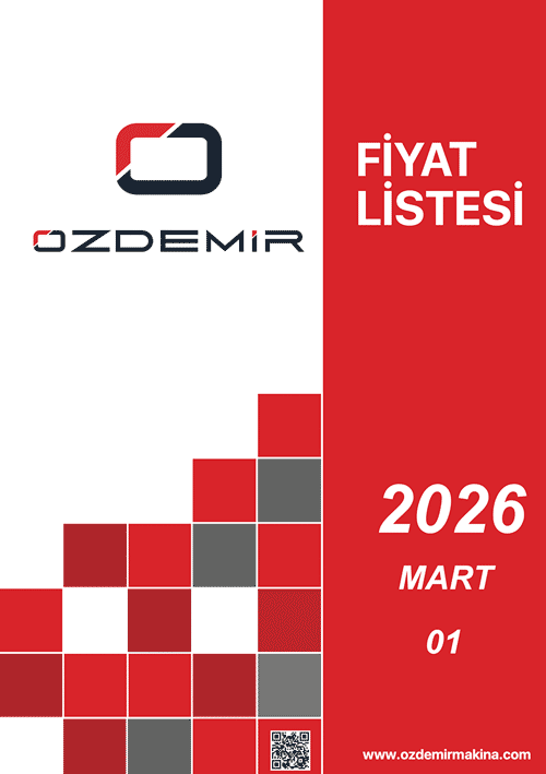 Özdemir makina fiyat listesi