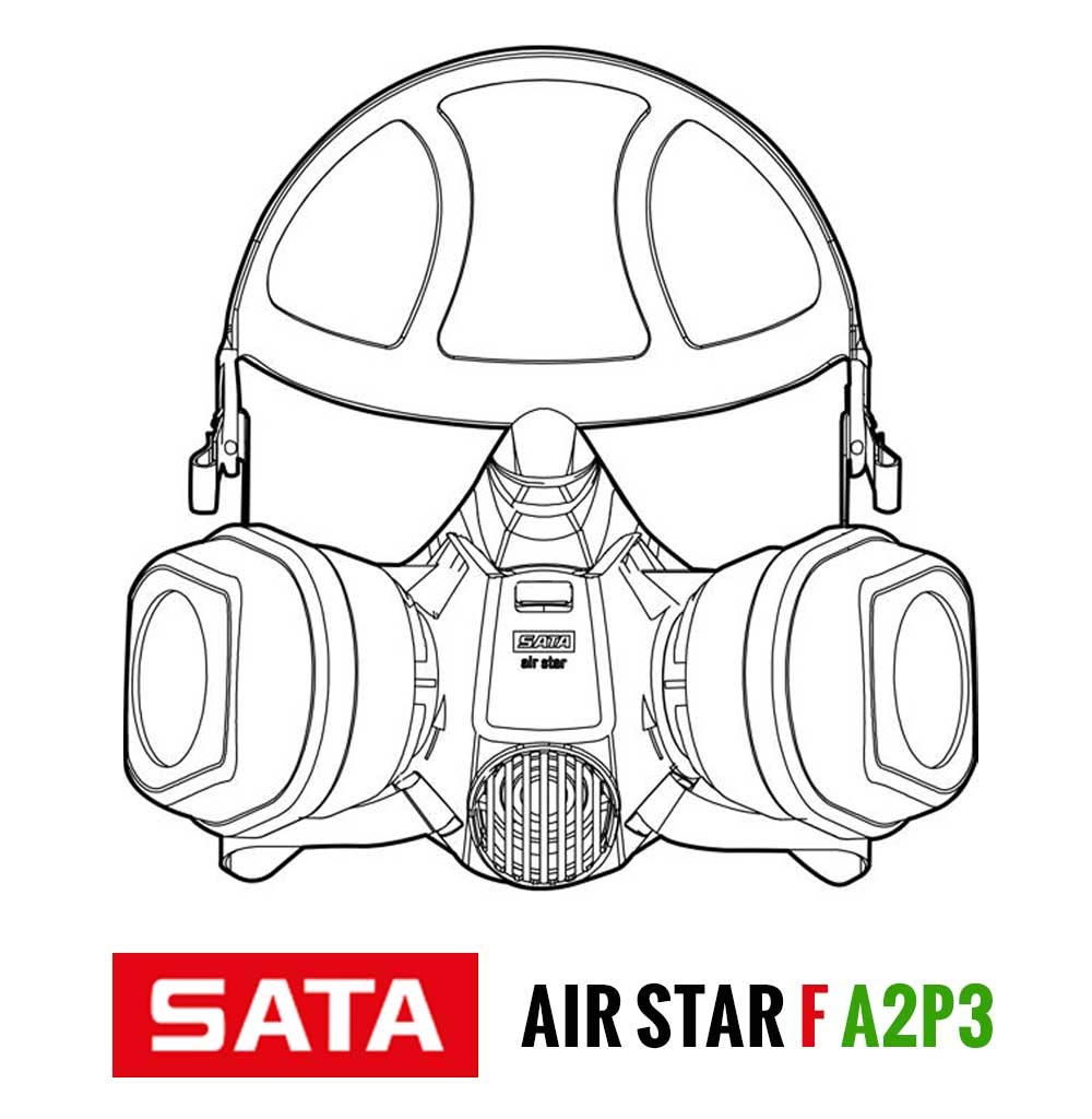 SATA Air Star F Yarım Yüz Maskesi